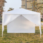 3 x 3m Four Sides Portable Home Use Waterproof Tent with Spiral Tubes White - Image 17