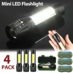 10Pcs Mini Zoomable LED Flashlight USB RechargeableCamping Hiking Flashlight Work light (US Logistics For USPS/DHL/Fedex/UPS. No designated logistics accepted TK/TMEU only For self-pickup - Image 9