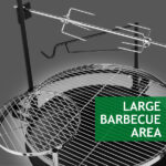 85*85*108cm Round Iron Spray Grill Black - Image 9