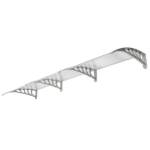 Same Code 51069445 HT-300 x 100 Household Application Door & Window Rain Cover Eaves Transparent Board & Gray Holder - Image 7