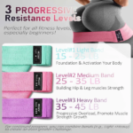 Set of 3 Resistance Exercise Loop Bands Fitness Home Gym Yoga Glutes Trainer (US Logistics only For USPS.TK/TMEU only For self-pickup) - Image 11