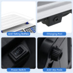 66lb/30kg Digital Produce Scale: 0.01lb/5g Precision, Dual Backlit LCD, 3 Power Options, Detachable Stainless Steel Platform for Market/Deli - Image 5