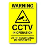 CIFbuy Metal Aluminum Warning Sign Outdoor Safety Decorative Plaque For Home Farm Porch Public Places Sturdy Easy To Install (TikTok, temu pick-up service)