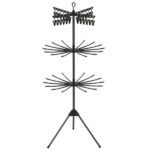 3-Tier Foldable Tripod Clothes Drying Rack with 24 Clips & 32 Rods, 70" Space Saving Laundry Dryer - Image 2