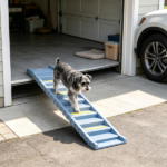 Gray Portable Dog Ramp – Foldable Stairs for Medium Small Dogs to Get on Car Truck SUV - Image 6