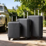PP Trolley Case 20in 24in 28in 3PCS Suitcase Set Dark Gray - Image 2