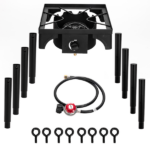 Replace 41519182 Outdoor Camp Stove High Pressure Propane Gas Cooker Portable Cast Iron Patio Cooking Burner (Single Burner 75000-BTU) - Image 10