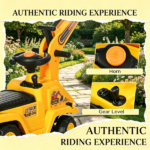 2 in 1 Kids Ride On Digger – Tractor Pulling Cart for Outdoor Yard Construction Play - Image 6