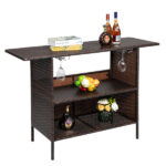 Modern Stylish And Beautiful Bar Table Brown Gradient - Image 7