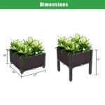 2Pcs Free Splicing Injection Planting Box Brown - Image 45
