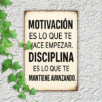 CIFbuy 1pc Spanish Motivational Metal Sign, Vintage Rustic Farmhouse Wall Decor, "Motivación Que Tienes, Disciplina Que Mantienes" Wall Decor, "Motivación Que Tienes, "Motivación Que Tienes, Disciplina Que Mantienes" Iron ikTok, ikTok, t Self-pickup Logiopics - Image 3