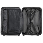 ABS Trolley Case 20in 24in 28in 3PCS Suitcase Set Striped Textured Suitcase Silver Gray - Image 15