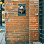CIFbuy Funny Panda Here I Sit Broken Hearted Tin Sign 8x12 Inch Vintage Metal Wall Art, Sign 8x12 Inch Vintage Metal Wall Art, Unframed Plaque Decor For Bathroom Home Sit BrokeikTok, Sit BrokeikTok, Self-2 ckup Logiopme