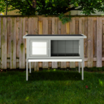 36" Single Deck Waterproof Wooden Chicken Coop Hen House Pet Animal Poultry Cage Rabbit Hutch Gray - Image 11