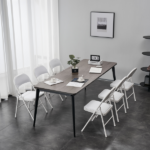 Same Code 71155989 6pcs Elegant Foldable Iron & PVC Chairs for Convention & Exhibition White - Image 29