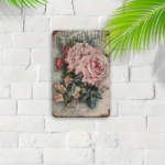 CIFbuy 1pc Vintage Roses Floral Tin Sign, Rustic Farmhouse Wall Art, Unframed Metal Plaque 8x12in, Plaque 8x12in, Garden Gate Bathroom Dec TinikTok, TinikTok, etal Plaque 8x12in Self-tickup LogiopDec