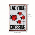 CIFbuy 8x12 Inch ( 20.3x30.5cm ) Vintage Rustic Aluminum Sign Ladybug (TikTok, temu pick-up service) - Image 5