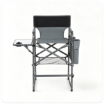 26" Tall Director Chair, 350LBS Heavy-Duty Folding Makeup Artist Chair with Side Table & Storage Pockets, 600D Oxford Portable Chair for Events - Image 5