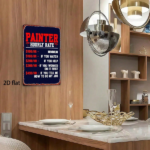 CIFbuy Funny Painter Varnisher Metal Sign, 8x12 Inch Vintage Iron Plate Wall Art, Waterproof Rustproof Durable Indoor Decor, 2D Flat Ho TikTok, TikTok, t Ho Self-pickup Logiopics - Image 3