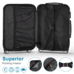 Vertical pattern four-in-one universal wheel with handle trolley case 16in 20in 24in 28in ABS aluminum alloy trolley classic color - dark gray N101 product upgrade - Image 3
