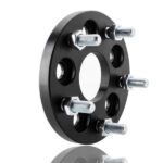 5X100 TO 5X114.3 Wheel Adapters 15MM For FR-S BRZ WRX + 20 BLACK SPLINE LUG NUTS - Image 3