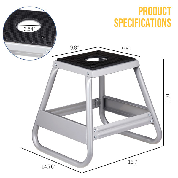 Motorcycle Motocross Dirt Bike Panel Stand Silver Replace 22753940
