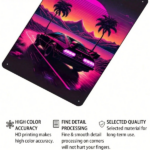CIFbuy Retro Synthwave Car Sunset Metal Tin Sign, Vaporwave Unframed Wall Art, 8x12 Inch Man Cave Home Decor Poster, Man Cave Home Decor Poster, 20x30cm MikTok, MikTok, Inch Man Cave Home Decor Poster Self- Vckup LogiopcmArt - Image 5