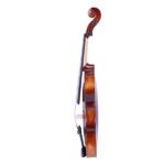 [Do Not Sell on Amazon] GV201 4/4 Classic Solid Wood Violin Case Bow Violin Strings Rosin Shoulder Rest Electronic Tuner - Image 3