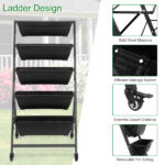 5 Tiers Vertical Garden Bed, Vertical Garden Planter Indoor and Outdoor, Vertical Elevated Garden Bed Perfect for Vegetables Flowers Herbs - Image 6