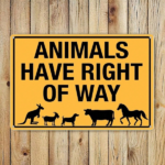 CIFbuy 1pc Wildlife Animals Have Right Of Way Metal Tin Sign, Tin Sign, 8x12 Inch Farmhouse Wall Decor With Kangaroo Cow Horse Silhouettes, With Kangaroo Cow Horse Silhouettes, Vinta RiikTok, RiikTok, r With Kangaroo Cow Horse Silhouettes Self-igckup Logiopnta - Image 8