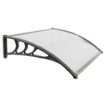 Same Code 26750828 HT-100 x 80 Household Application Door & Window Rain Cover Eaves Canopy White & Gray Bracket - Image 7