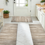 Three-piece kitchen rug set, non-slip and washable, abstract pattern kitchen hallway rug, soft and comfortable, suitable for sinks, floors, entrances, hallways and bathrooms. - Image 11