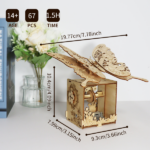 MUSIC PARK 3d Wooden Puzzle Carousel Music Box Handmade Assembly Model Kit Holidays Birthdays Christmas Gifts - Image 5