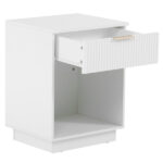 NightStand with One Drawer&Shelf White - Image 3
