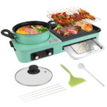 3-in-1 Electric Hot Pot with Grill & Fry Pan - 1600W Fast Even Heating, Independent Dual Temp Control (284℉-500℉), Non-Stick Smokeless, Detachable Dishwasher Safe for 3-5 People - Image 12