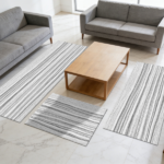 Three-piece kitchen rug set, non-slip and washable, abstract pattern kitchen hallway rug, soft and comfortable, suitable for sinks, floors, entrances, hallways and bathrooms. - Image 8