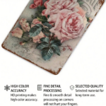 CIFbuy 1pc Vintage Roses Floral Tin Sign, Rustic Farmhouse Wall Art, Unframed Metal Plaque 8x12in, Plaque 8x12in, Garden Gate Bathroom Dec TinikTok, TinikTok, etal Plaque 8x12in Self-tickup LogiopDec - Image 6