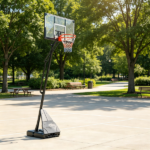 Outdoor Portable Basketball Hoop 8-10ft Adjustable Goal with 47 Inch Shatterproof Backboard Hand-Crank Lift for Basketball Court - Image 7