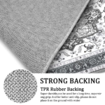 Boho Kitchen Rug Sets 4 Piece with Runner Non Slip Kitchen Rugs and Mats Washable Kitchen Mats for Floor Thick Kitchen Floor Mat Carpet Runner Rugs for Hallway Laundry Holiday Decor - Image 3