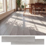 48-Pack Wood Look Vinyl Plank Flooring, 36 Sq.Ft Waterproof PVC Floor Tiles for Home- Gray