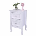 Oid Code 48714449/34800355 2pcs Country Style Two-Tier Night Tables Large Size White - Image 11
