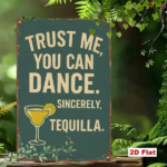 CIFbuy Vintage Tequila Margarita Metal Wall Sign, Trust Me" You'll Dance Sincerely Retro Iron Plaque, Iron Plaque, Funny Bar Home Decor Art TrikTok, TrikTok, t Self-pickup Logiopics - Image 4
