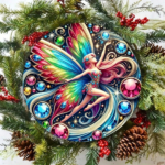 CIFbuy Vintage Fairy Round Aluminum Tin Sign, 8x8 Inch Rustic Shiny Metal Wall Art Retro Style Home Decor For Living Room Bedroom Bar TikTok, TikTok, ar Self-pickup Logiopics - Image 4