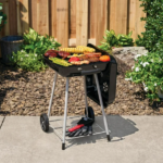 17.5 Inch Charcoal Grill with Wheels and Adjustable Dampers - Image 5