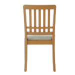 2-Piece Modern Scandinavian Dining Chairs, Curved Wood Backrest with Gray Fabric Seat, Finish for Dining Room and Apartment, Easy to Assembly -LIGHT BROWN - Image 5