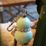 Gourd Shape Insulated Tumbler with Straw 520ml Travel thermos lightgreen - Image 4