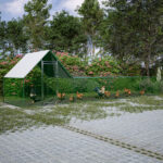 26'Lx6.7'Wx6.6' ft Large Metal Chicken Coop, Walk-in Chicken Run, Galvanized Wire Poultry Chicken Hen Pen Cage, Rabbits Duck Cages with Waterproof and Anti-Ultraviolet Cover for Outside - Image 11
