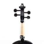 [Do Not Sell on Amazon] GV102 4/4 Solid Wood EQ Violin Case Bow Violin Strings Shoulder Rest Electronic Tuner Connecting Wire Cloth Black - Image 10