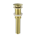 Bathroom Sink Drain without Overflow, Vessel Sink Lavatory Vanity Pop Up Drain Stopper, 304 Stainless Steel