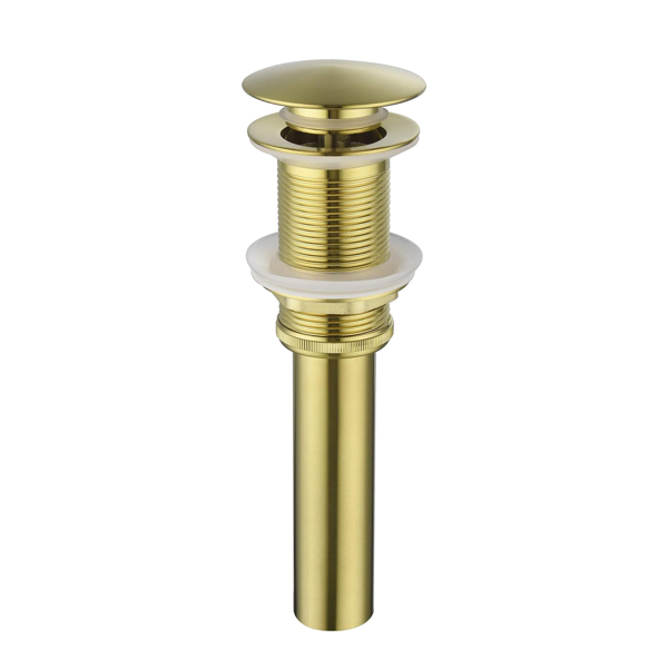 Bathroom Sink Drain without Overflow, Vessel Sink Lavatory Vanity Pop Up Drain Stopper, 304 Stainless Steel